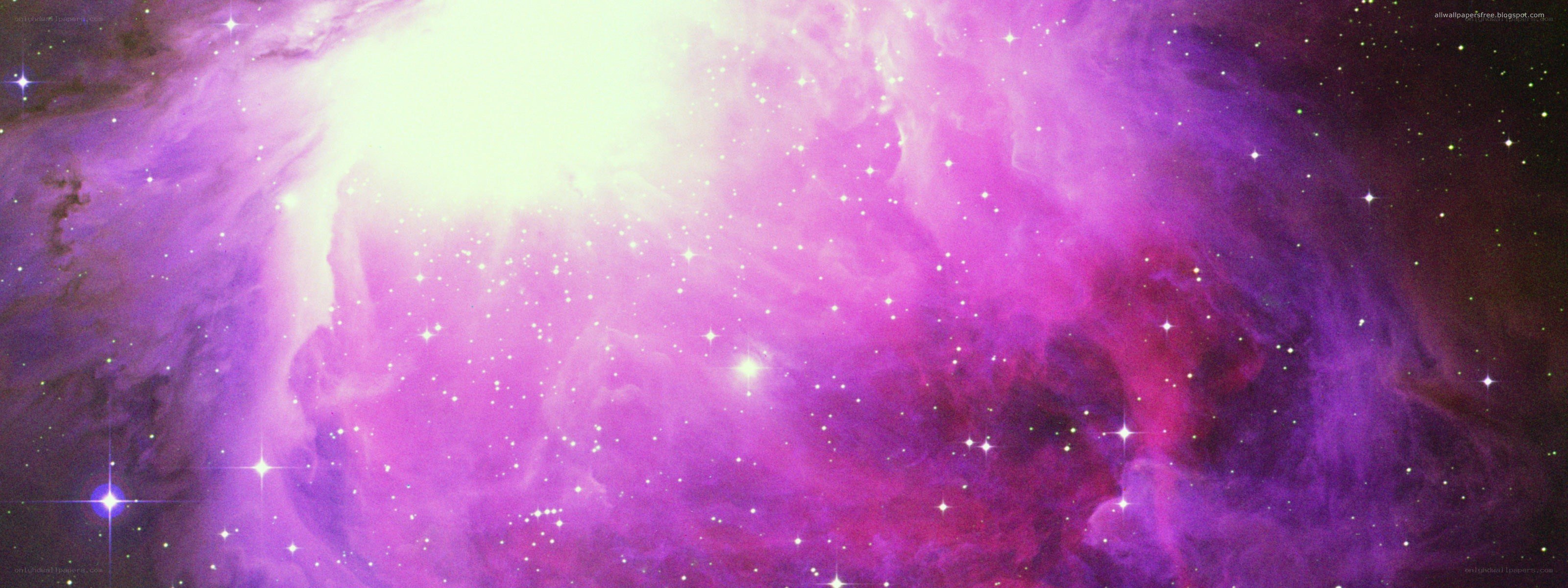 purple nebula with stars