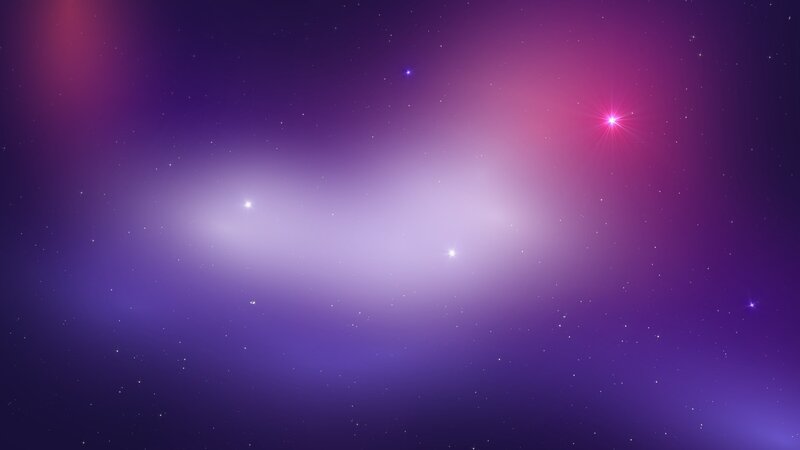Purple Nebula with Stars — Serene