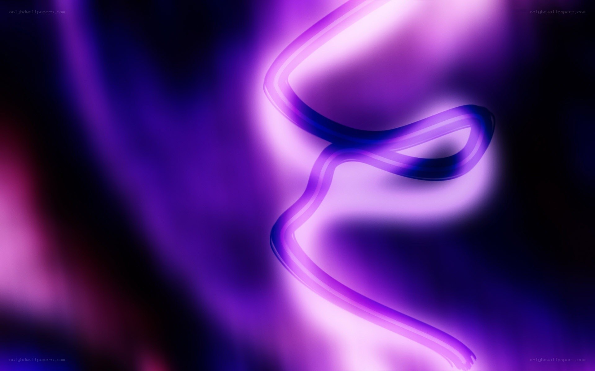 purple neon light swirl