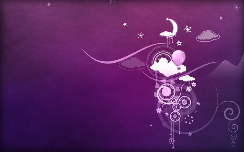 Purple Night Sky Design — Dreamy