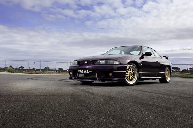 Purple Nissan Skyline GT-R