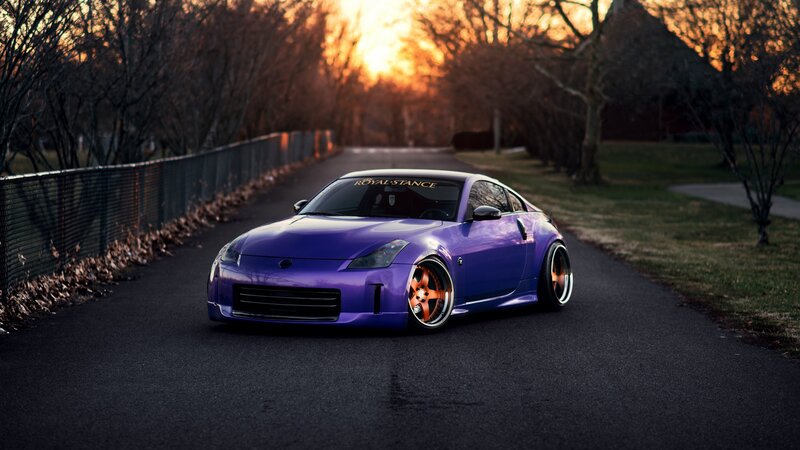 Purple Nissan Z Car