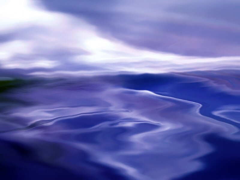 Purple ocean waves
