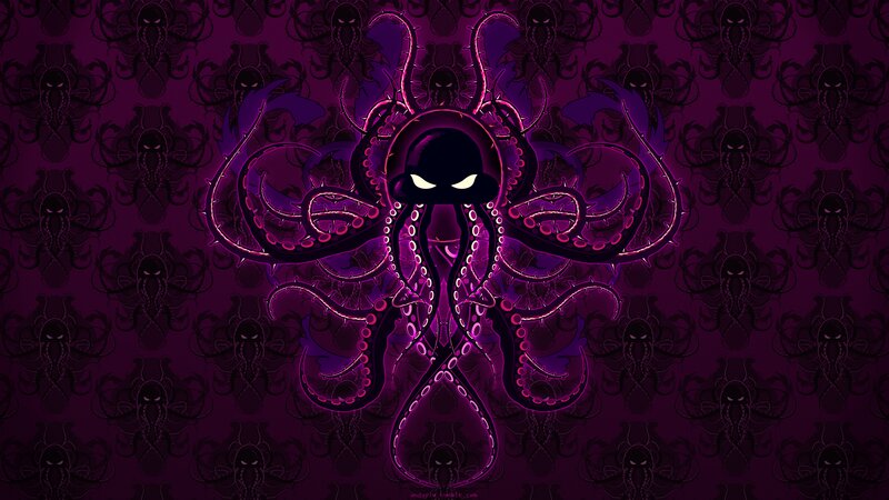 Purple Octopus Creature