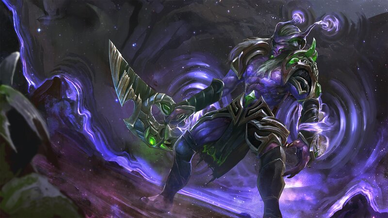 Purple Orc Warrior — Dramatic