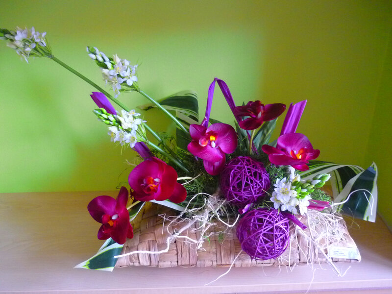 Purple Orchid Arrangement
