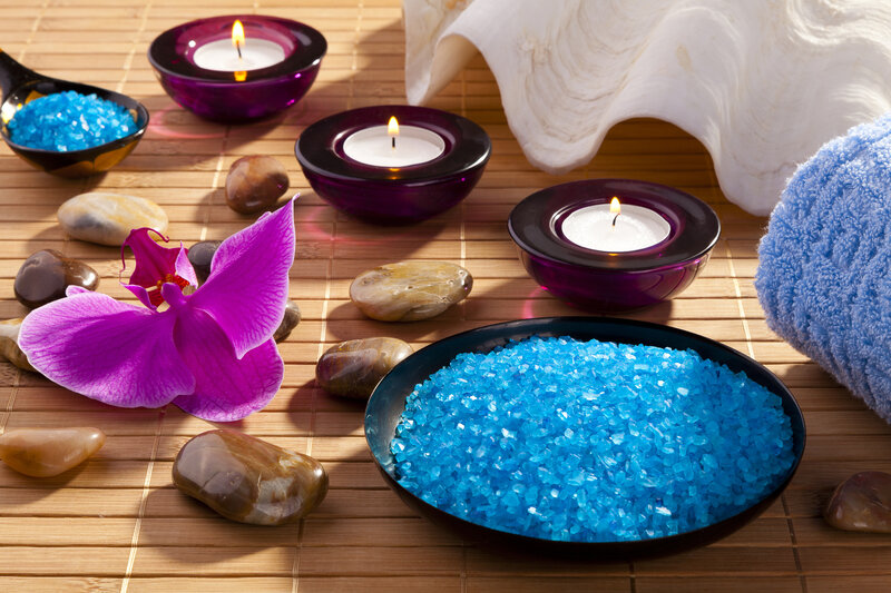 Purple Orchid with Bath Salts