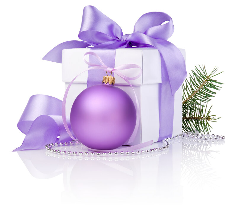 Purple Ornament Gift Box