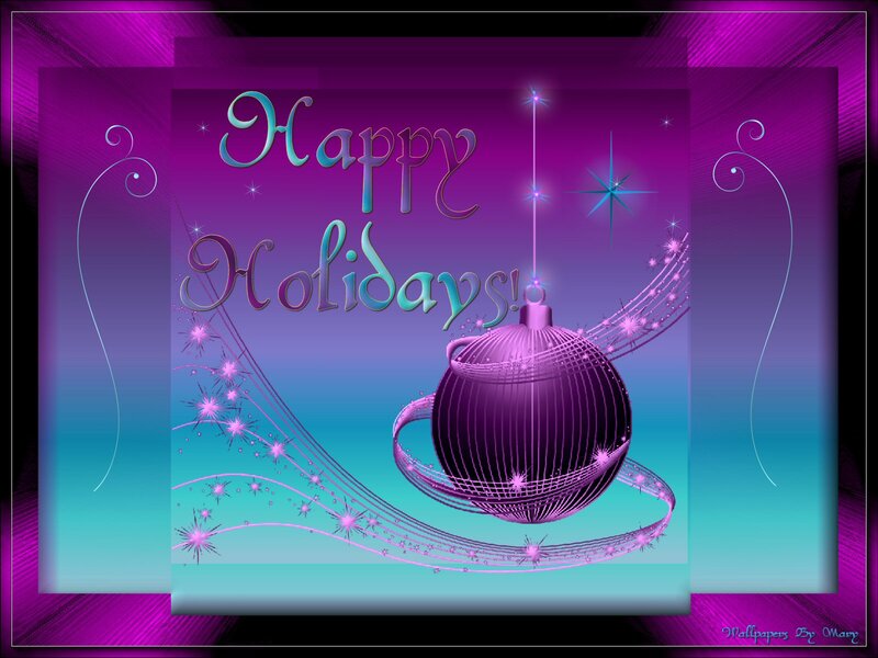 Purple Ornament with Text