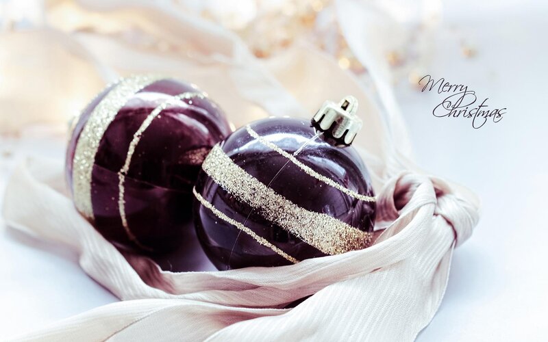 Purple Ornaments on Fabric