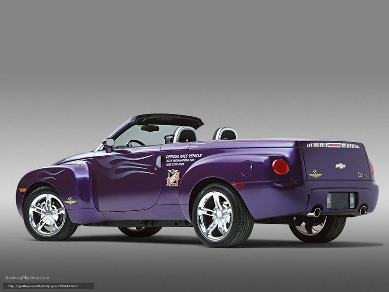 Purple pace car convertible