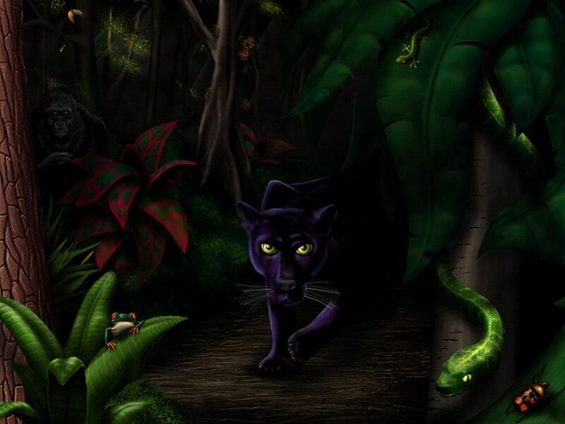 Purple Panther in Jungle