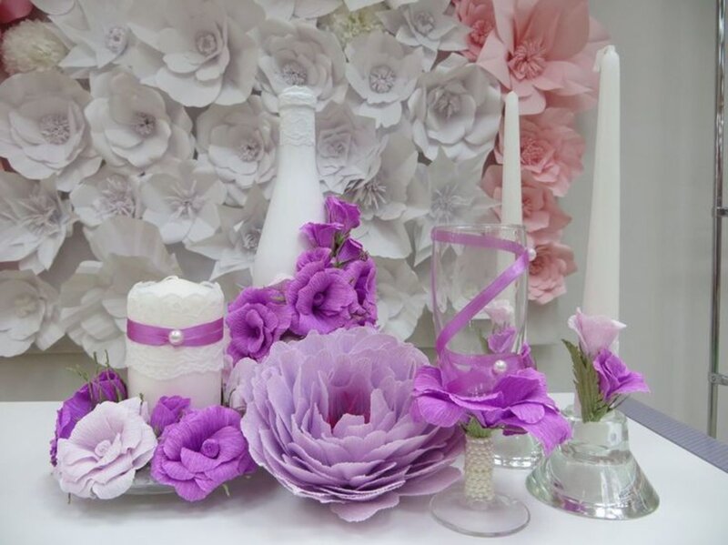 Purple Paper Flowers — Elegant
