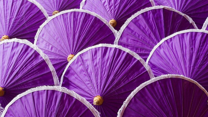 Purple parasol pattern