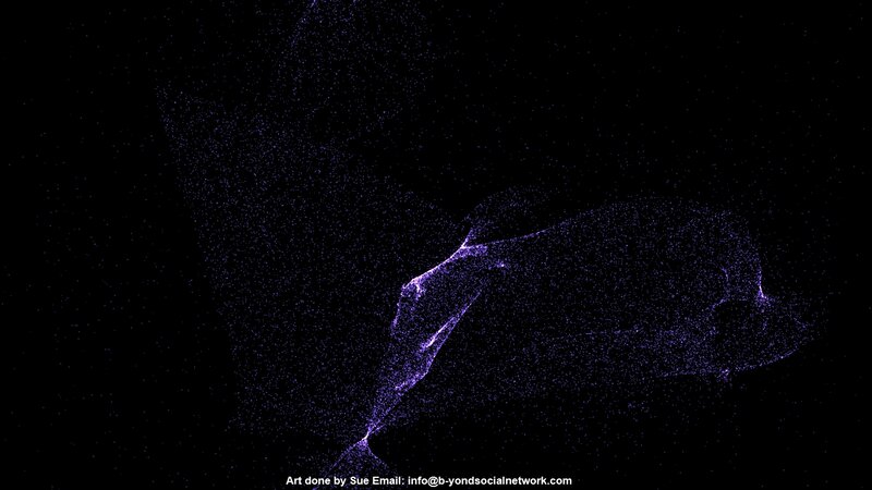 Purple Particle Cloud