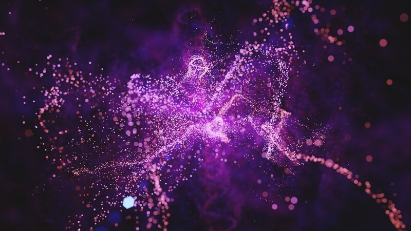 Purple Particle Explosion