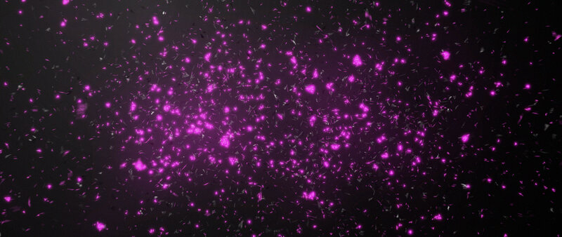 Purple Particles in Space