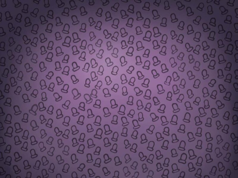 purple pattern with hat shapes