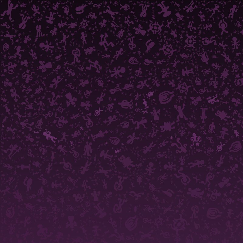 Purple Patterned Background — Calm, Abstract, Silhouettes