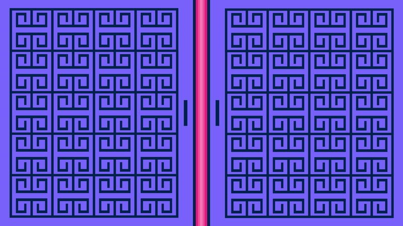Purple Patterned Doors — Calm