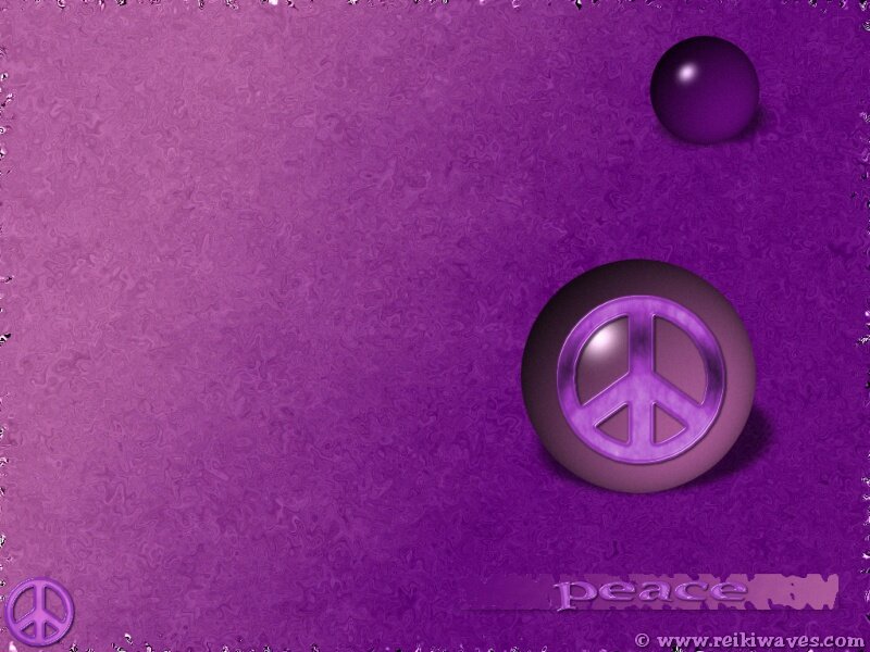 Purple Peace Symbols
