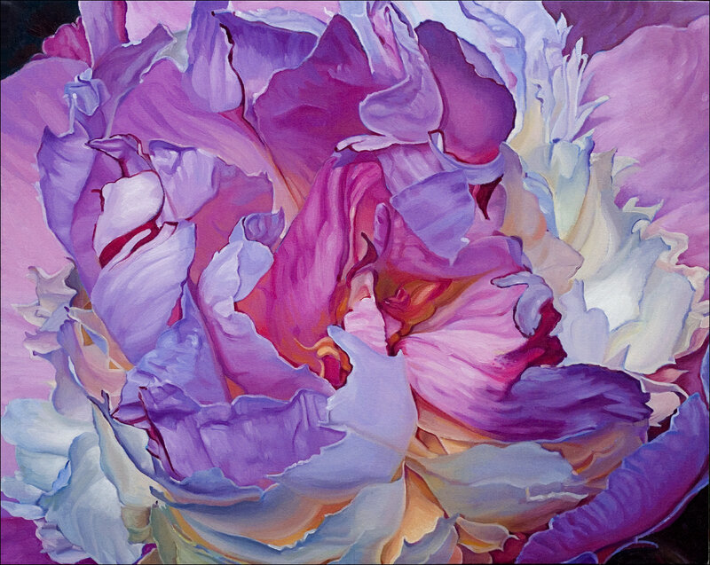 Purple Peony Flower