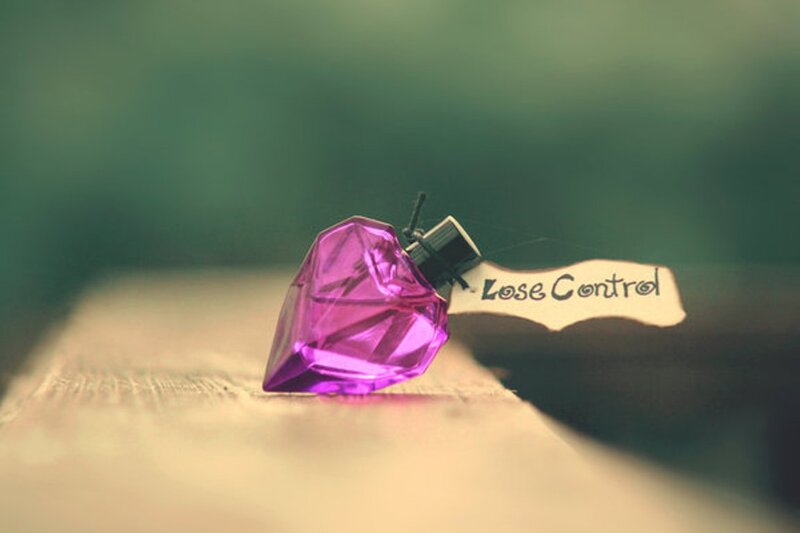 Purple Perfume Bottle — Calm, Photograph