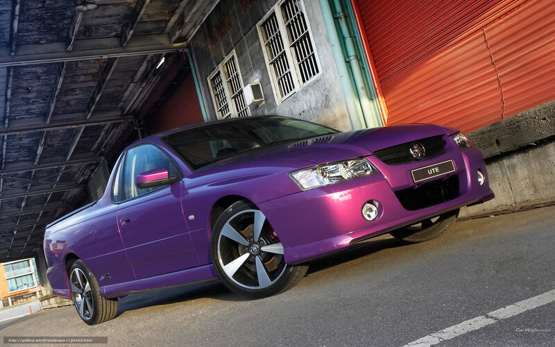 Purple Pickup Truck — Dramatic, Afternoon