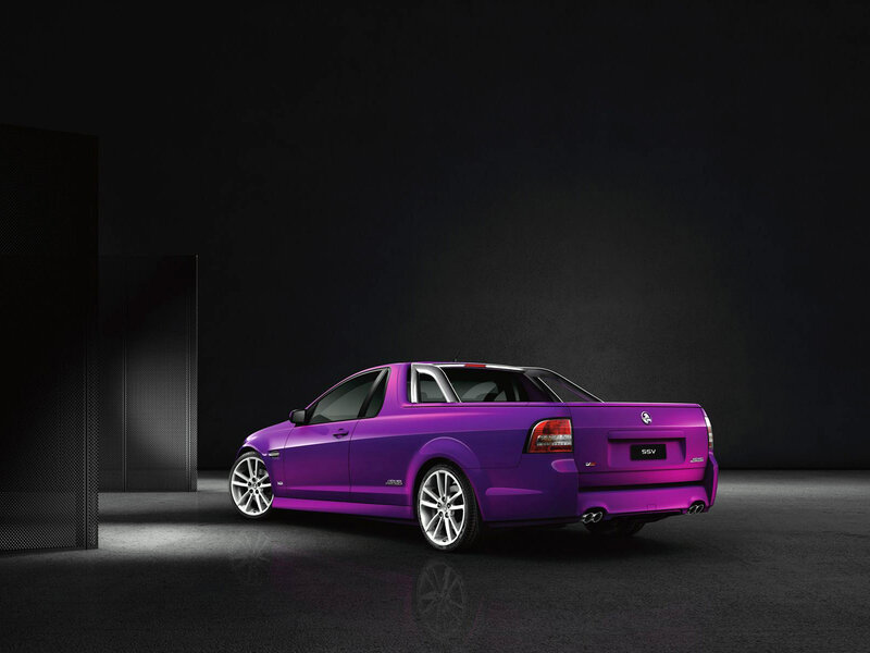 Purple Pickup Truck — Dramatic