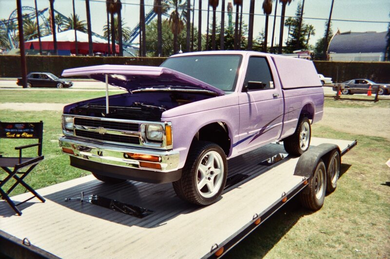 Purple Pickup Truck — Outdoor