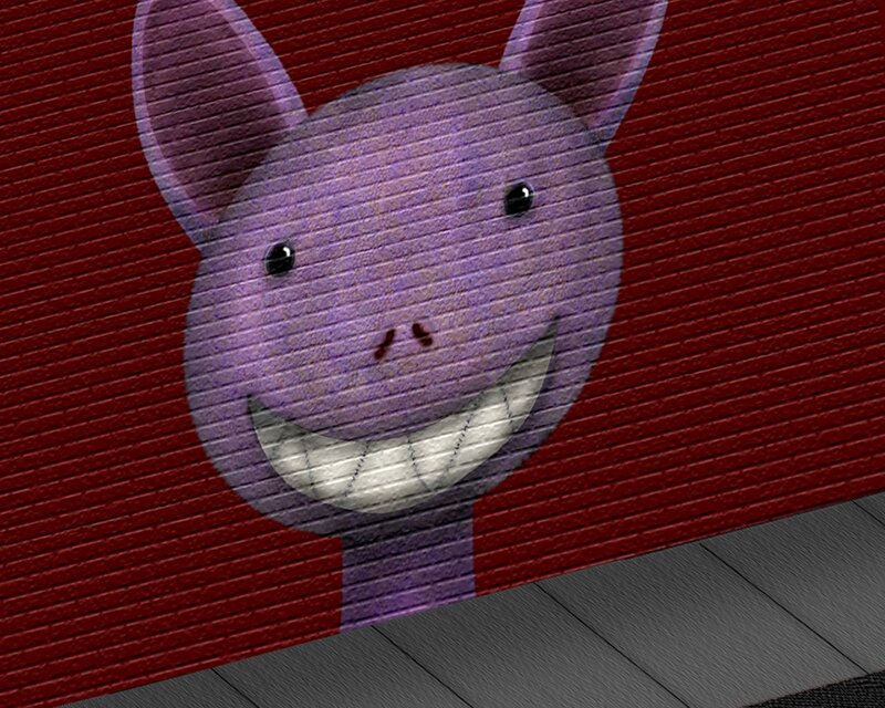 Purple Pig Face