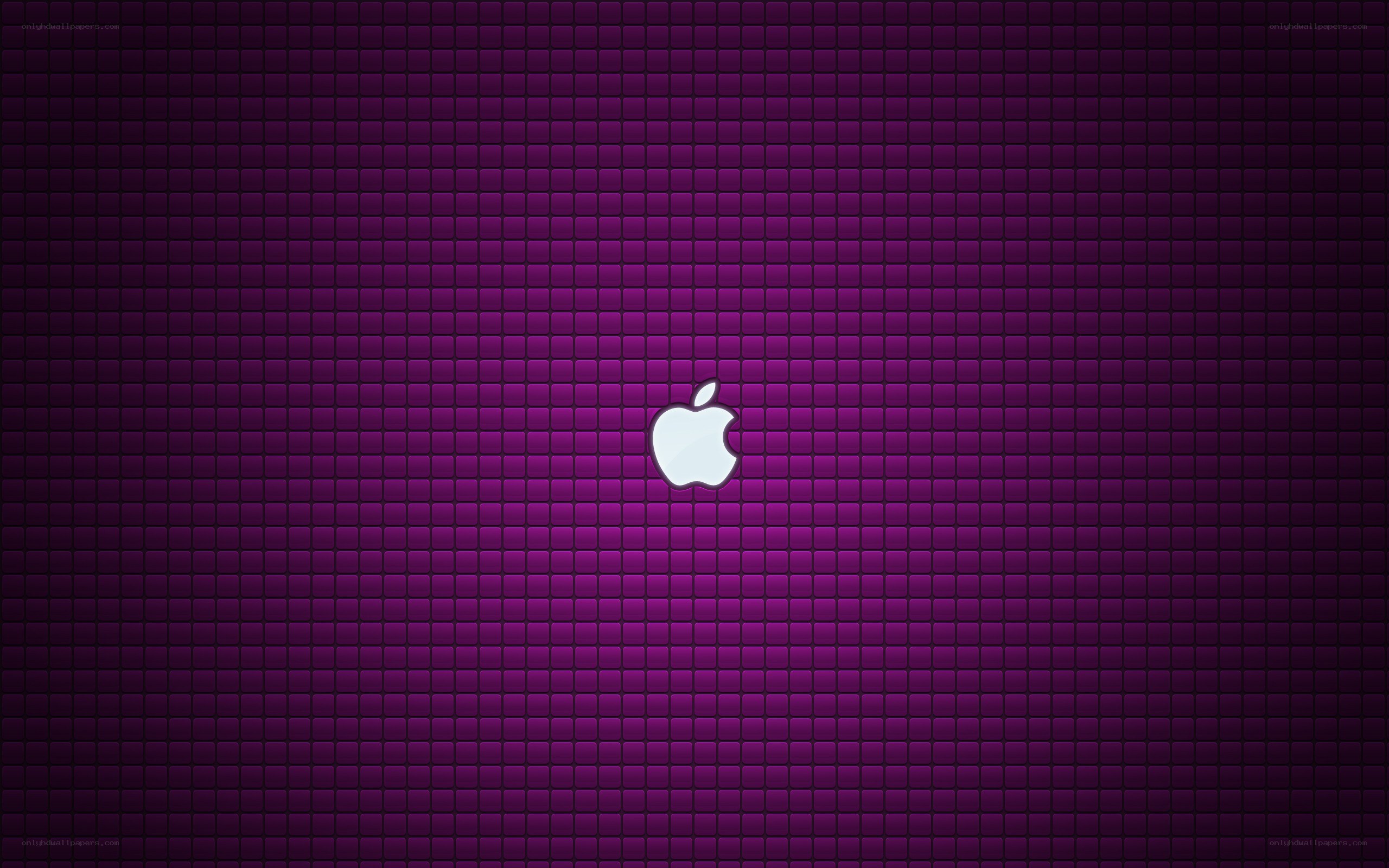 purple pixelated apple logo