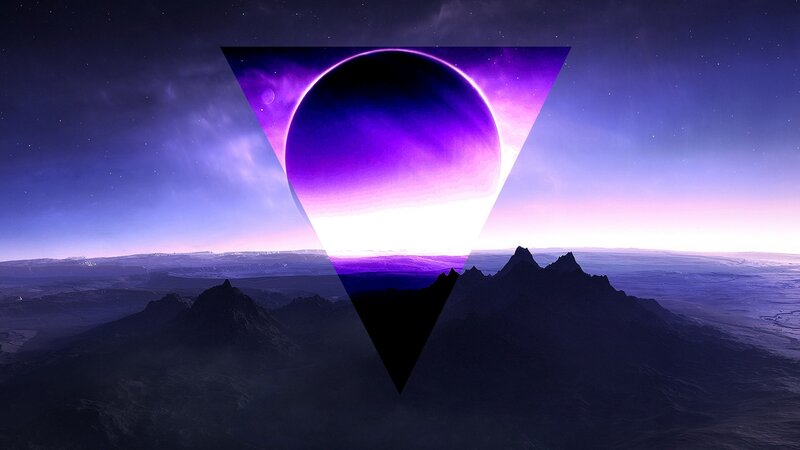 Purple Planet in Triangle