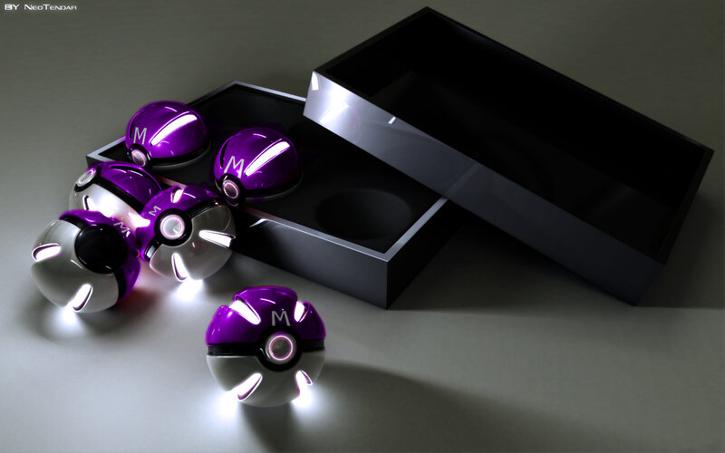 Purple Poké Balls in a Box