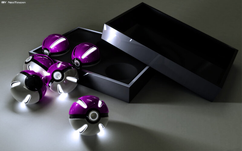 Purple Poké Balls in a Box