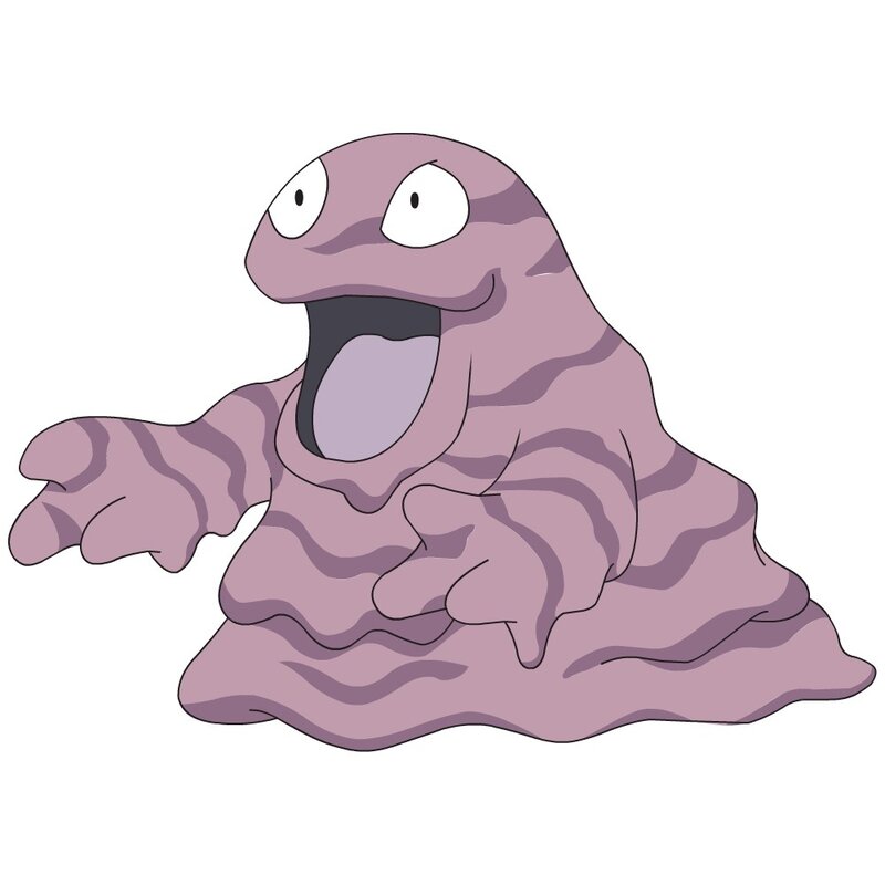 Purple Pokémon with wide eyes