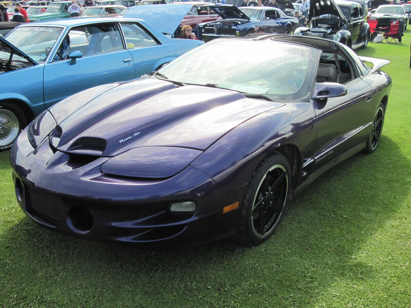 Purple Pontiac Firebird
