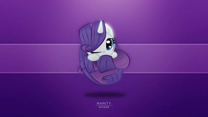Purple Pony Character — Calm, Digital Art, Text