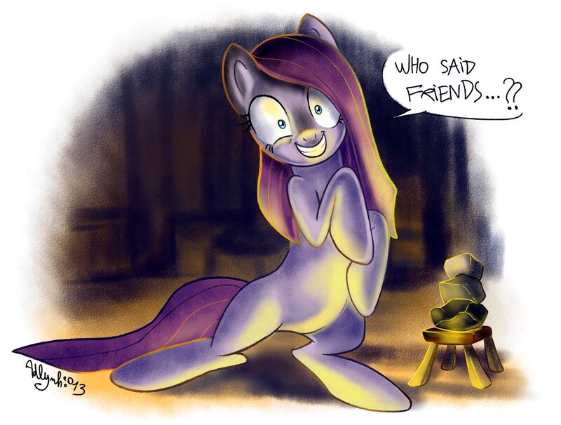 Purple Pony Character — Playful