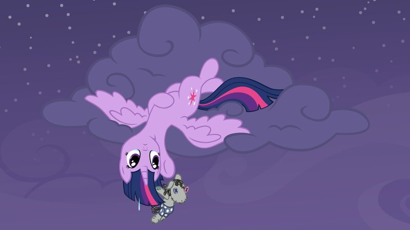 Purple Pony Flying