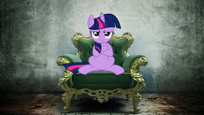 Purple Pony in Chair