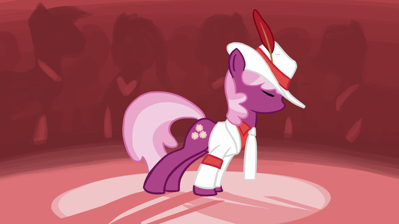Purple Pony in White Hat