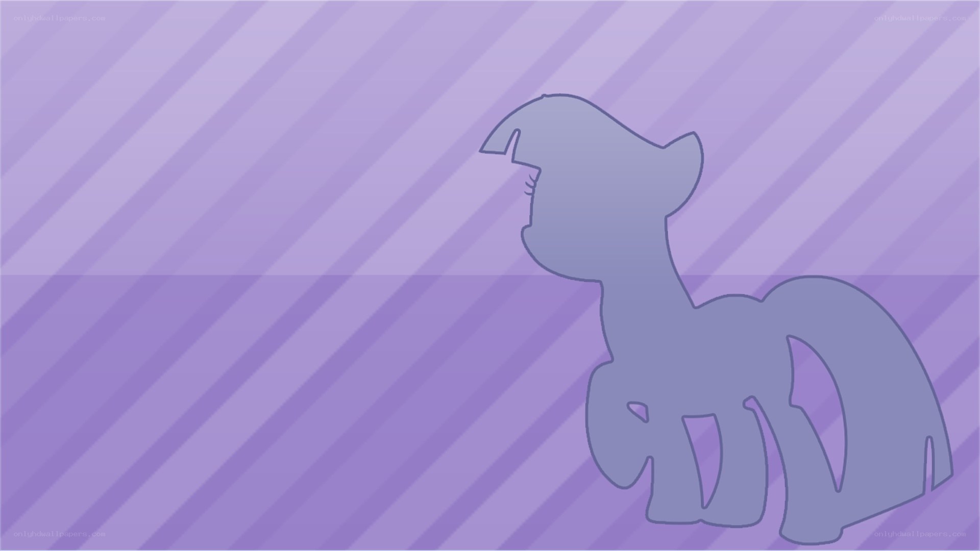 purple pony silhouette