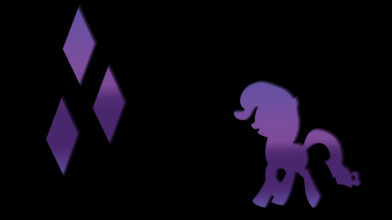 Purple pony silhouette