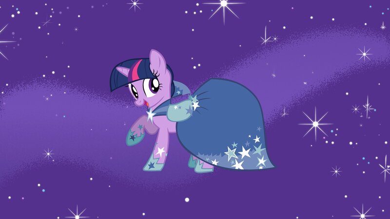 Purple Pony with Cape — Magical, Night
