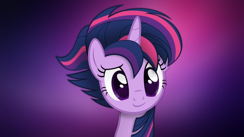 Purple Pony with Dark Mane — Calm