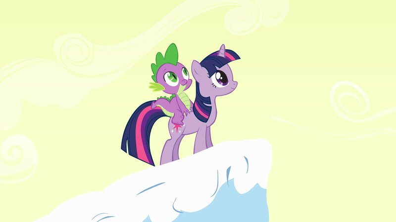 Purple Pony with Dragon
