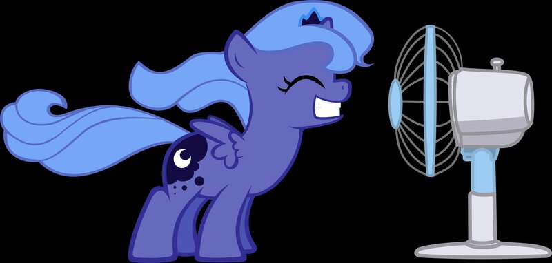Purple Pony with Fan