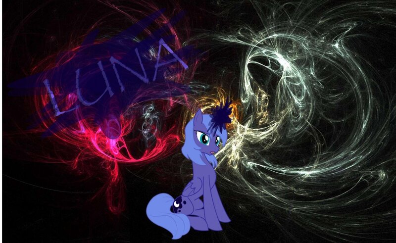Purple Pony with Glowing Effects