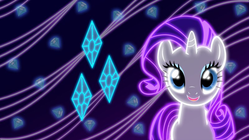 Purple Pony with Glowing Mane — Magical